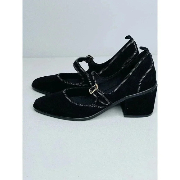 Kelsi Dagger Brooklyn Elm Mary Jane Suede Heels size 9.5 BlackNew - Picture 4 of 12